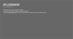 Desktop Screenshot of inluggage.com.au